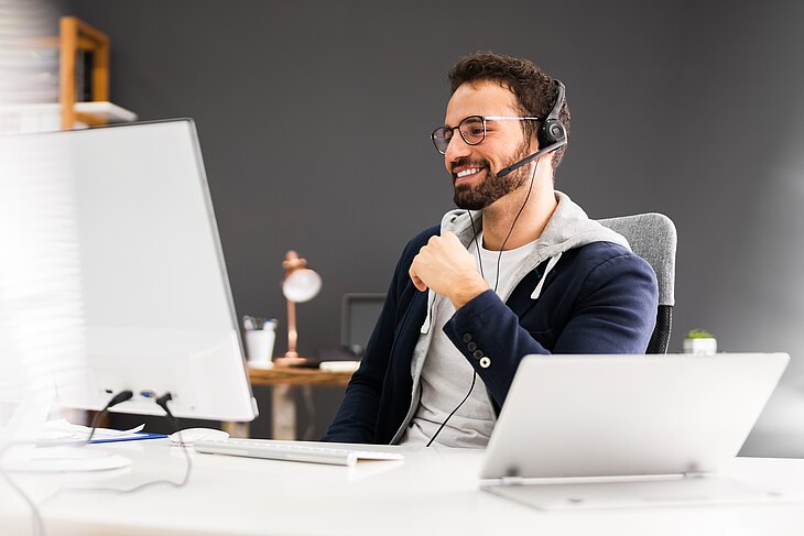 Teilnehmer eines Webinars